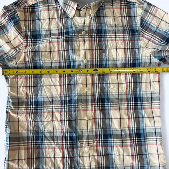 IZOD Men’s Plaid Button-Down Shirt - Classic Casual Style, Size M - Picture 6 of 8